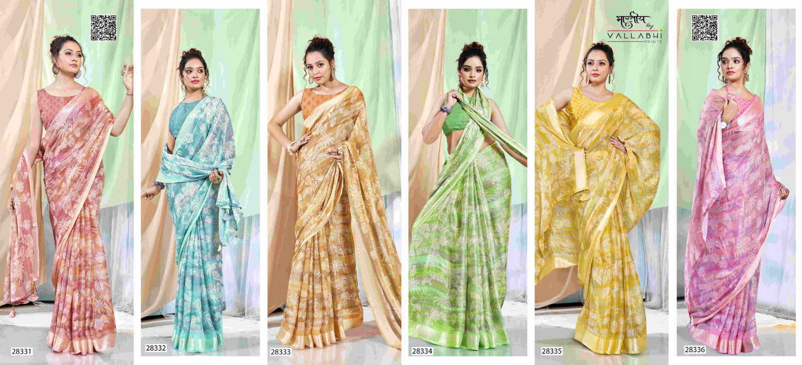 Brinda By Vallabhi Georgette Printed Sarees Wholesale Shop In Surat